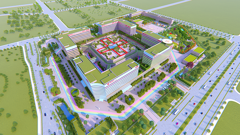 西安國際醫學中心醫院效果圖